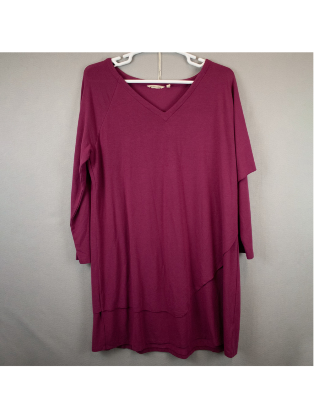 Soft Surroundings Marla fuchsia long sleeve dress-1X